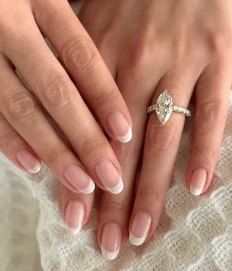 Milky French Manicure